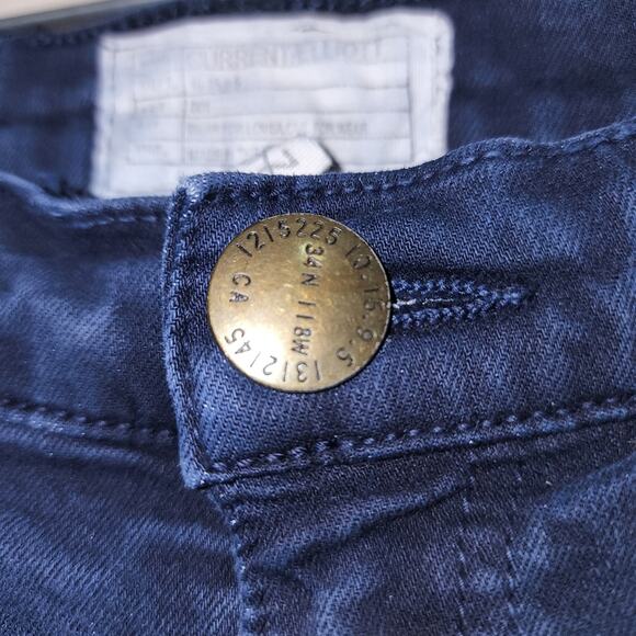 Current/Elliot The Ankle Skinny Jeans Size 26 Low Rise Dark Rise - Picture 4 of 6